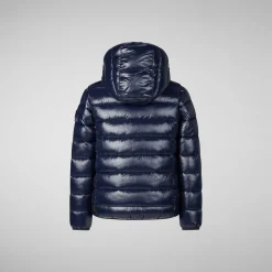 Boys' animal free puffer jacket Gavin in blue black