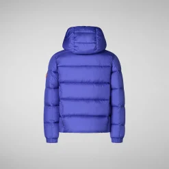 Boys' animal free Puffer jacket Foster in gentian blue