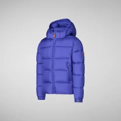 Boys' animal free Puffer jacket Foster in gentian blue