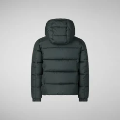 Boys' animal free Puffer jacket Foster in green black