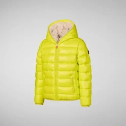 Boys' animal free puffer jacket Gavin in lichen green
