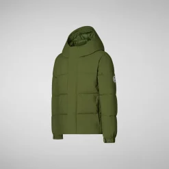 Boys' animal free puffer norwood in moss green