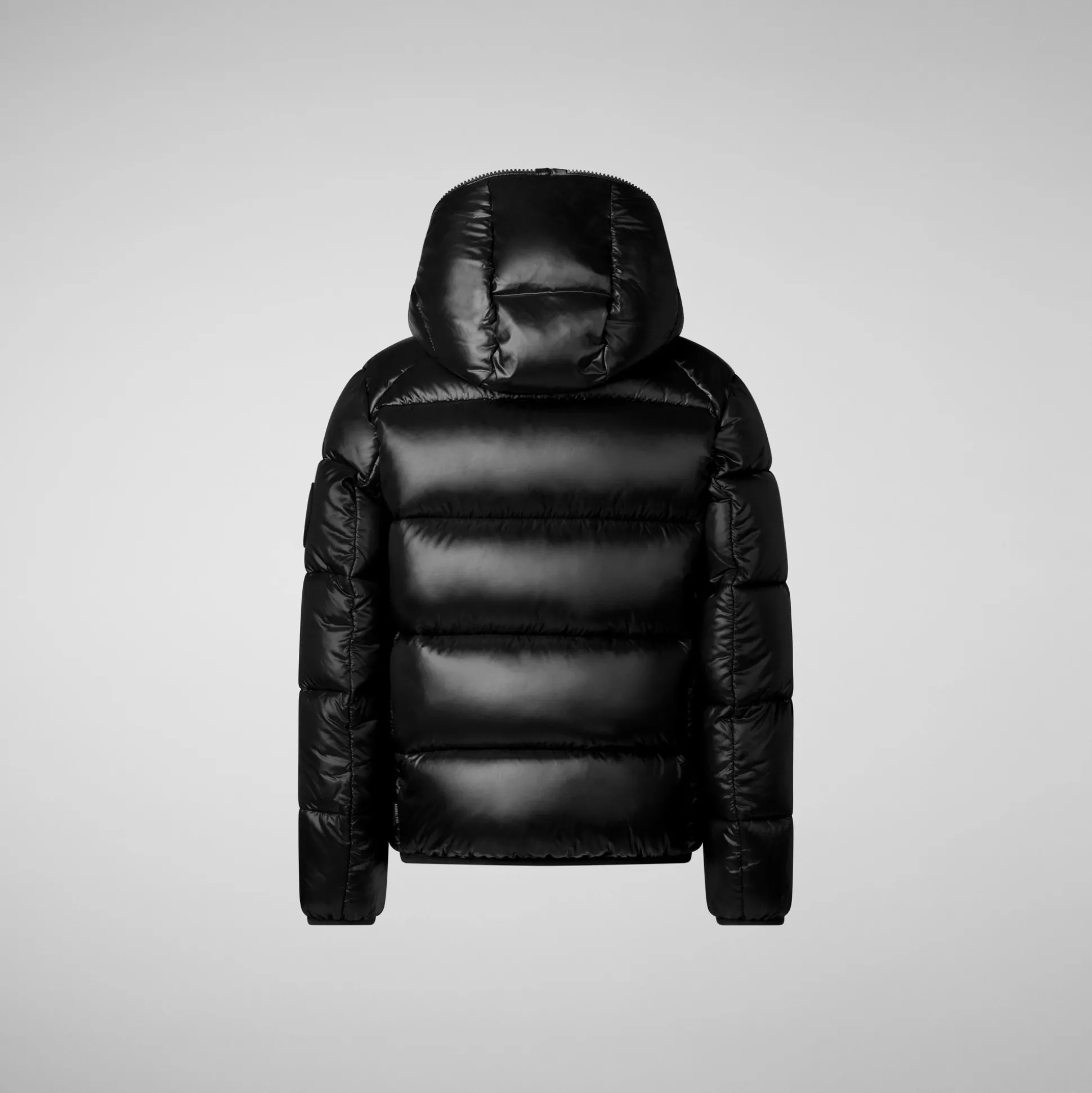 Boys' Hooded Animal free Puffer Jacket Artie in black