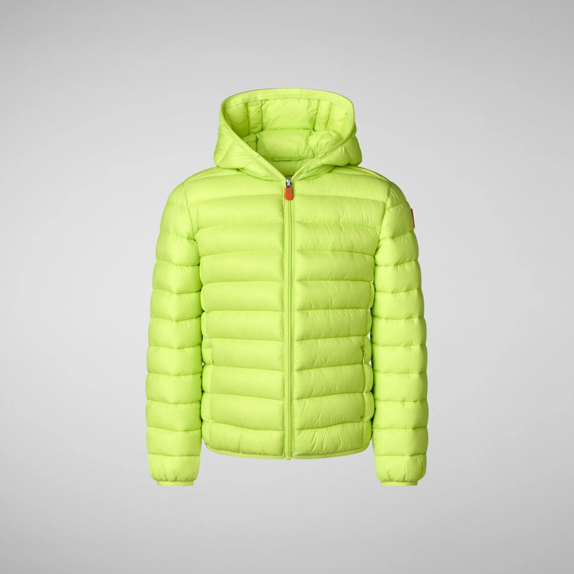 Boys' Hooded Animal free Puffer Jacket Dony in lichen green