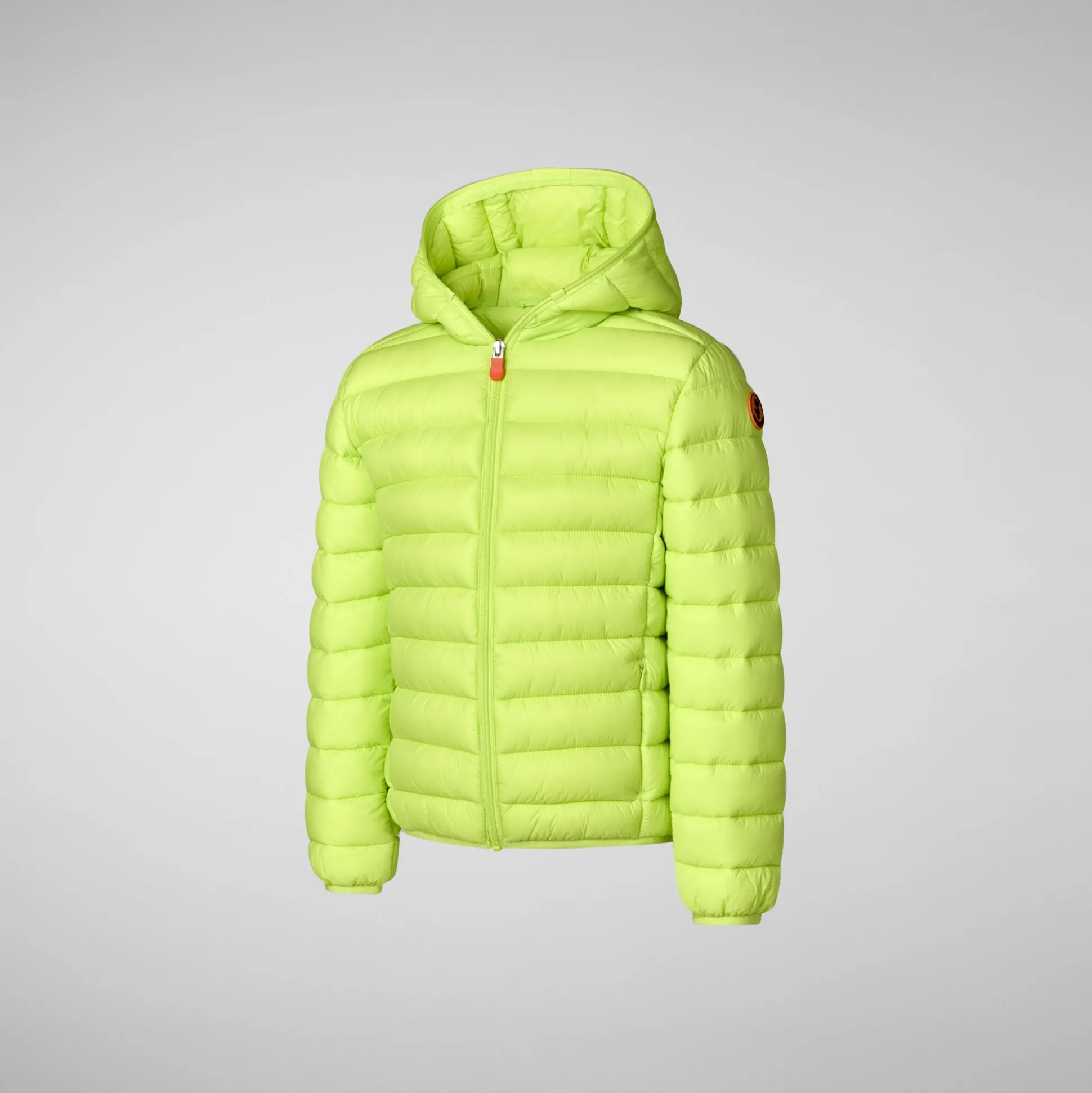 Boys' Hooded Animal free Puffer Jacket Dony in lichen green