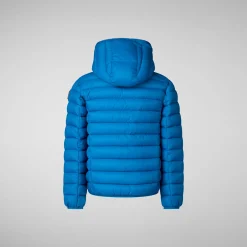 Boys' Hooded Animal free Puffer Jacket Dony in blue berry
