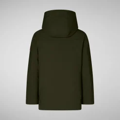 Boys' hooded parka Albi in LAND GREEN