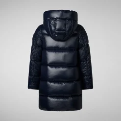 Girls' animal free Puffer jacket Millie in blue black