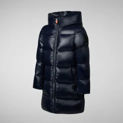 Girls' animal free Puffer jacket Millie in blue black