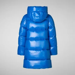 Girls' animal free Puffer jacket Millie in blue berry