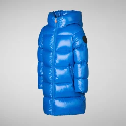 Girls' animal free Puffer jacket Millie in blue berry