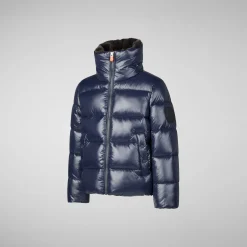 Girls' animal free Puffer jacket kezi in blue black