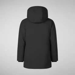 Girls' hooded parka Ally in Black