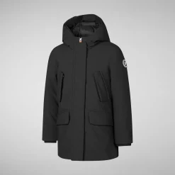 Girls' hooded parka Ally in Black