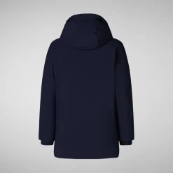 Girls' hooded parka Ally in Navy Blue