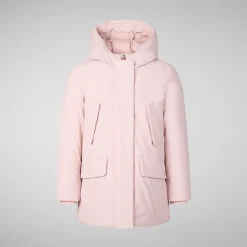 Girls' hooded parka Ally in BLUSH PINK