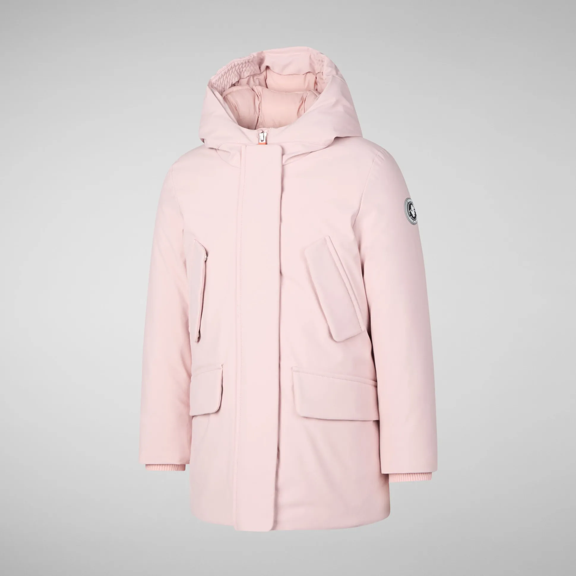 Girls' hooded parka Ally in BLUSH PINK