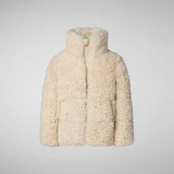 Girls' jacket Thisbe in shore beige