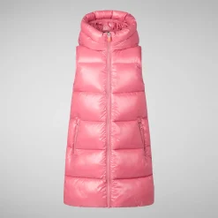 Girls' vest uma in bloom pink