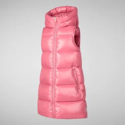 Girls' vest uma in bloom pink