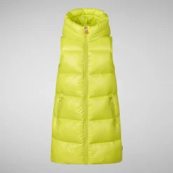 Girls' vest uma in lichen green