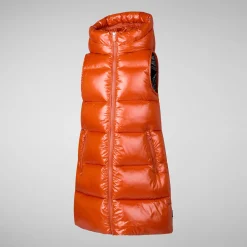 Girls' vest uma in maple orange