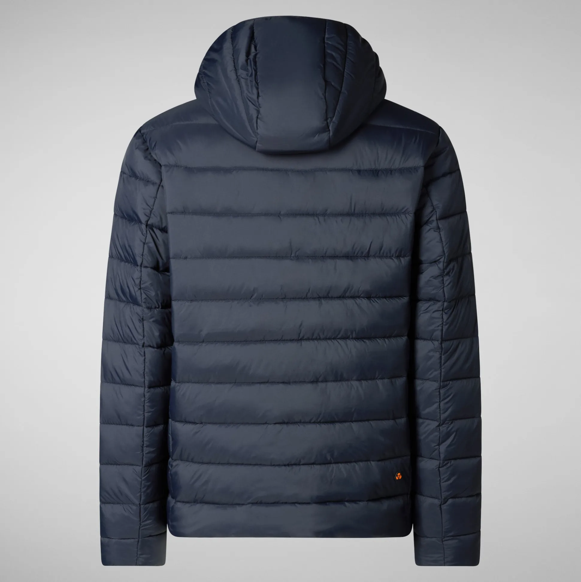 Men's animal free hooded Animal free Puffer jacket Hector in blue black