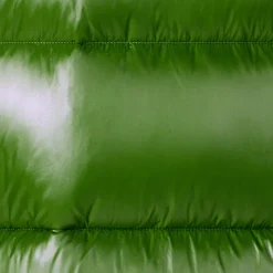 Men's animal free hooded Animal free Puffer jacket Evander in grass green wolf print