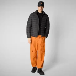 Men's  Animal free Puffer Jacket Erion in Brown Black