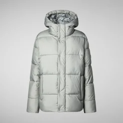 Men's  animal free Puffer jacket Bennet in wolf grey