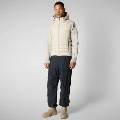 Men's  animal free Puffer jacket Torin in rainy beige