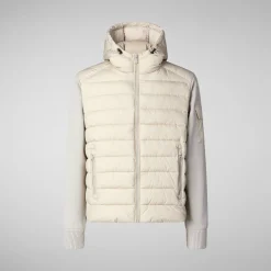 Men's  animal free Puffer jacket Torin in rainy beige