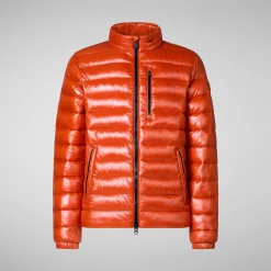 Men's animal free Puffer jacket Holden in maple orange