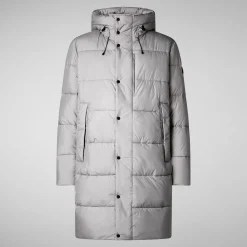 Men's  animal free puffer jacket Damon in wolf grey