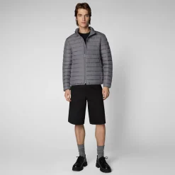 Men's Animal free Puffer Jacket Erion in Mid Grey