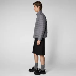 Men's  Animal free Puffer Jacket Erion in Mid Grey
