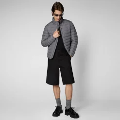 Men's  Animal free Puffer Jacket Erion in Mid Grey