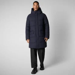 Men's ANIMAL Free puffer jacket Cosmo in blue black