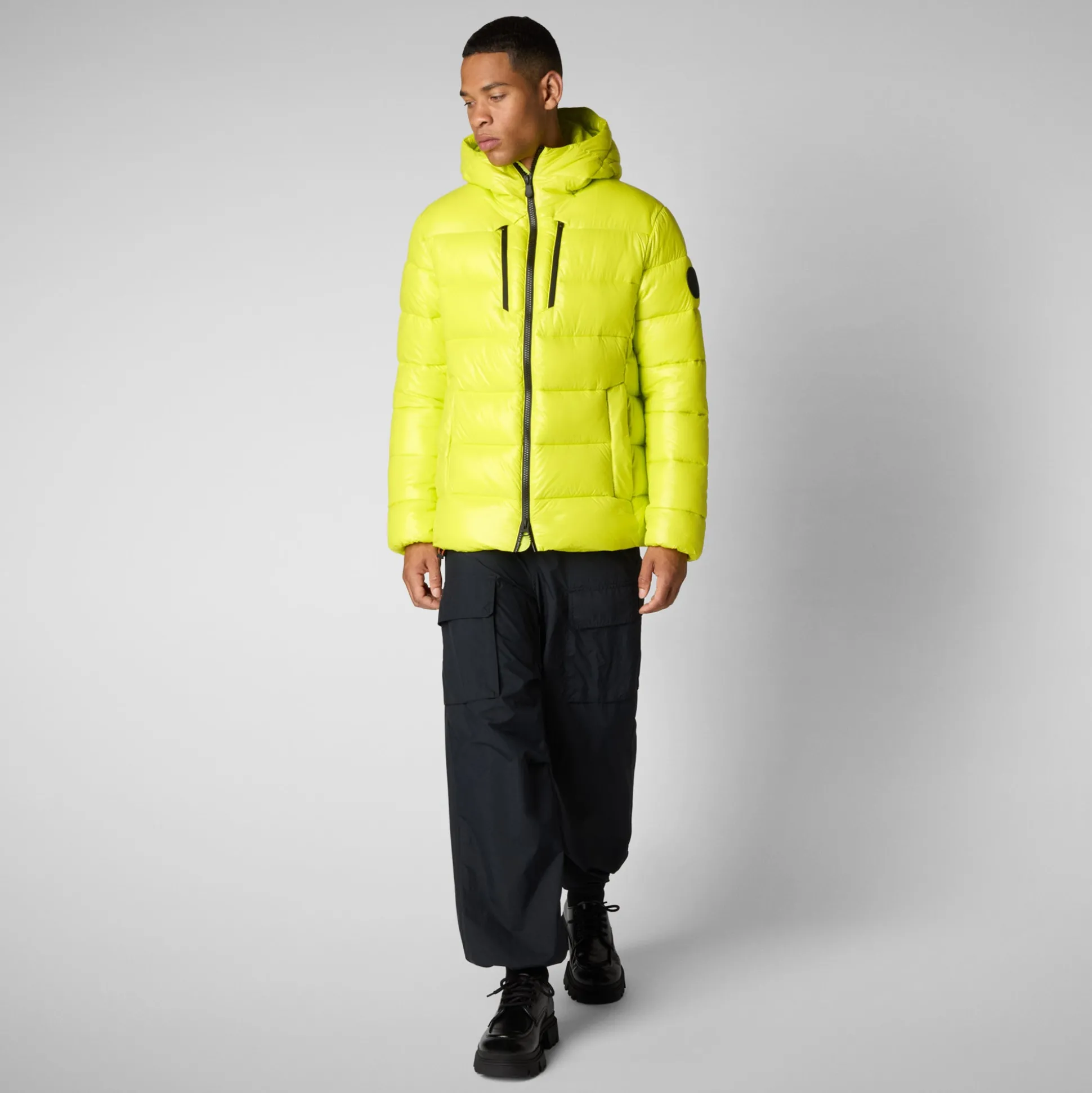 Men's animal free Puffer jacket maxime in lichen green