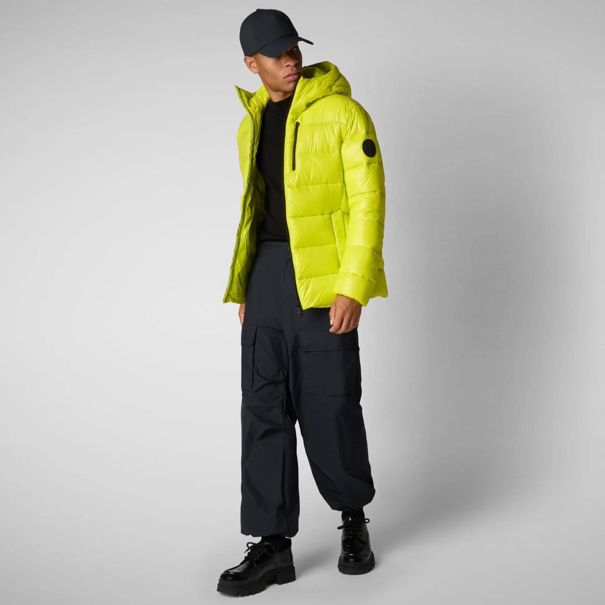 Men's animal free Puffer jacket maxime in lichen green