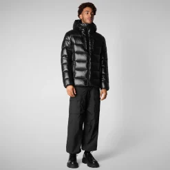 Men's  animal free Puffer jacket maxime in black
