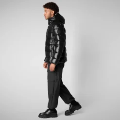 Men's  animal free Puffer jacket maxime in black