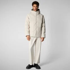 Men's  animal free Puffer jacket Finnian in shore beige