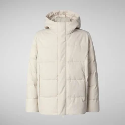 Men's animal free Puffer jacket Finnian in shore beige
