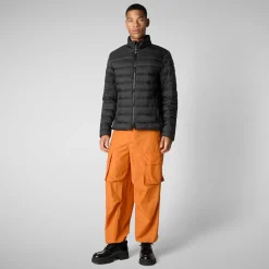 Men's  animal free Puffer jacket idris in black