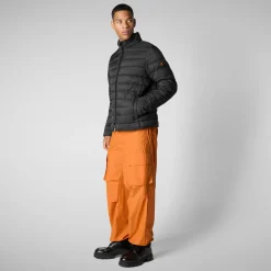 Men's  animal free Puffer jacket idris in black