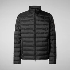 Men's  animal free Puffer jacket idris in black