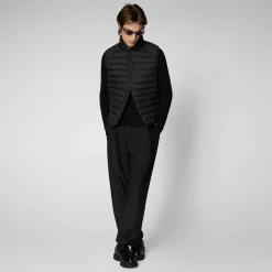 Men's  Animal free Puffer Vest Rhus in Black