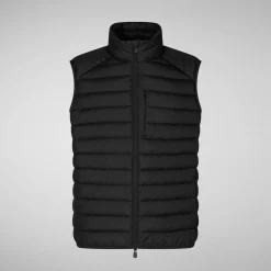 Men's  Animal free Puffer Vest Rhus in Black