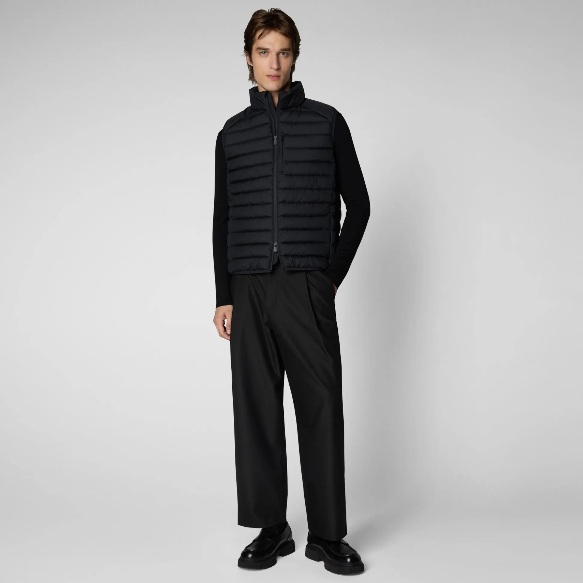 Men's Animal free Puffer Vest Rhus in Blue Black